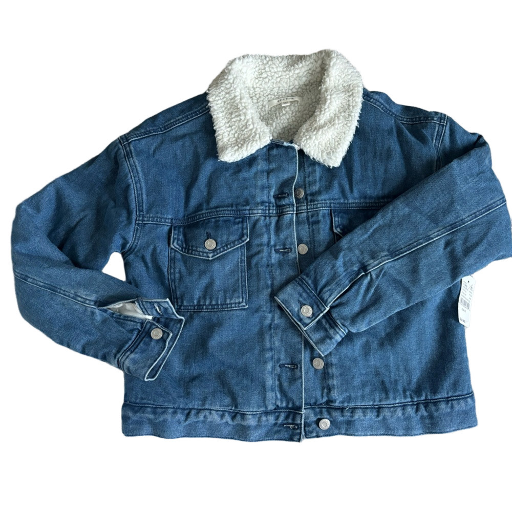 PacSun Woman’s/Teen Sherpa Lined Jean Jacket, Size XS/S, NWT